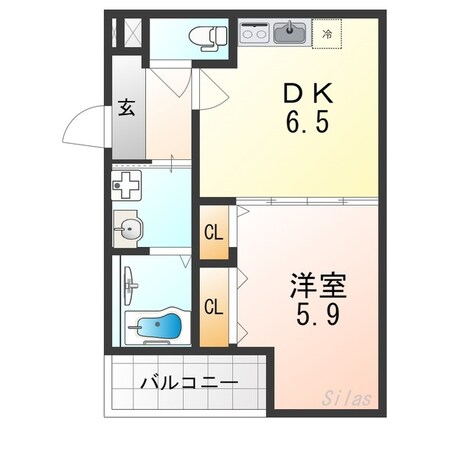 フジパレス阪急茨木北Ⅱ番館の物件間取画像